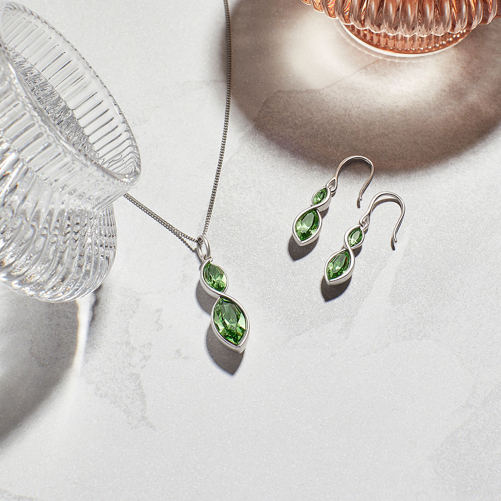 Thumbnail: Fiorelli Crystal Navette Twist Necklace