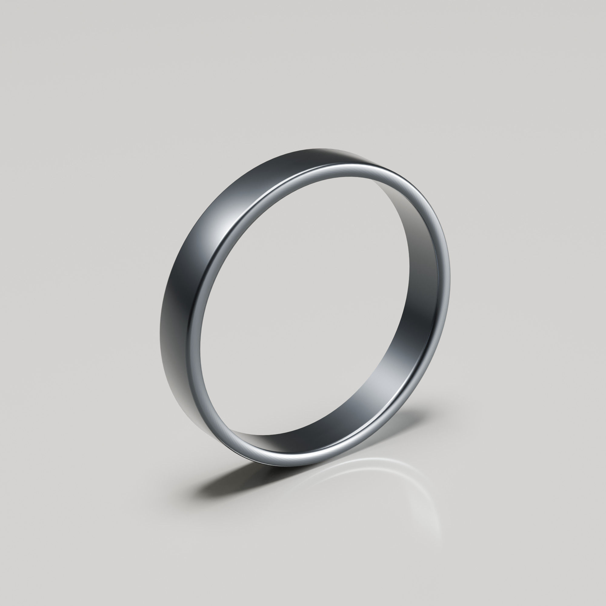 4mm tantalum brushed flat band wedding ring hero