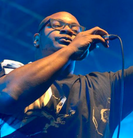 Ty performing on stage