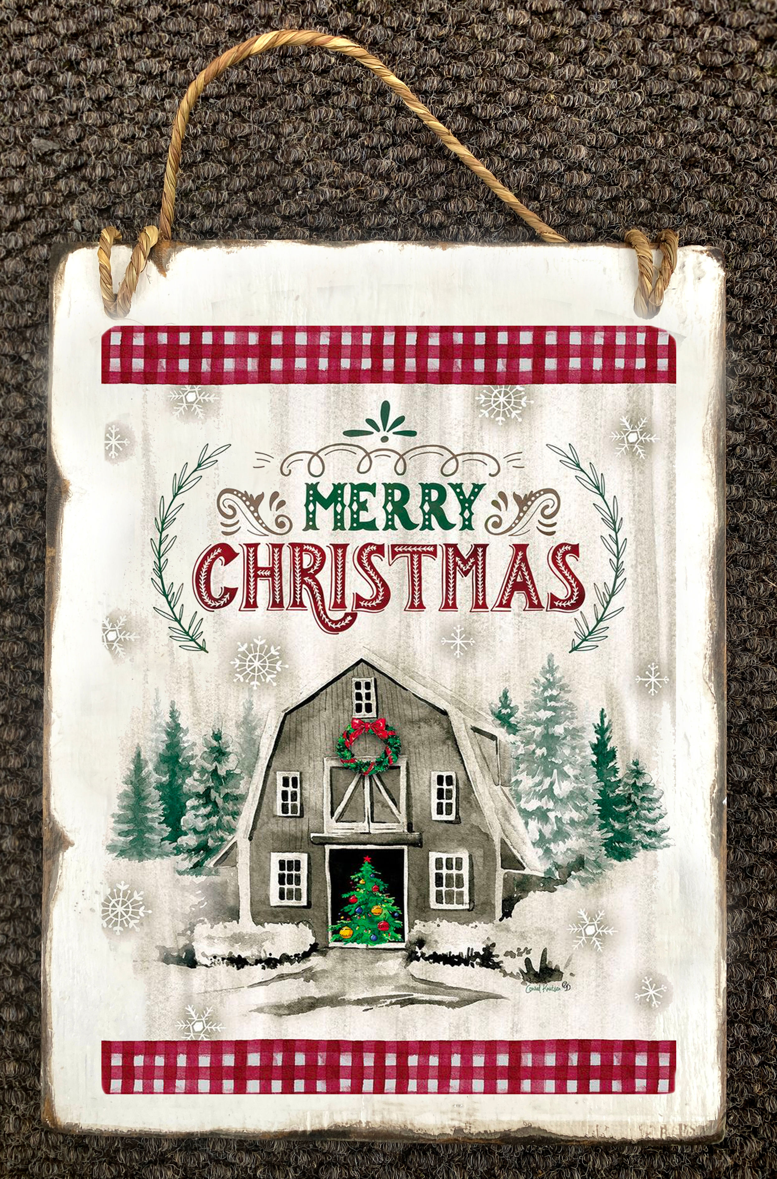 Christmas | Rustic Barn "Merry Christmas" sign