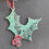 Thumbnail: P668R - Mosaic Ornament - Holly Berries and Leaves