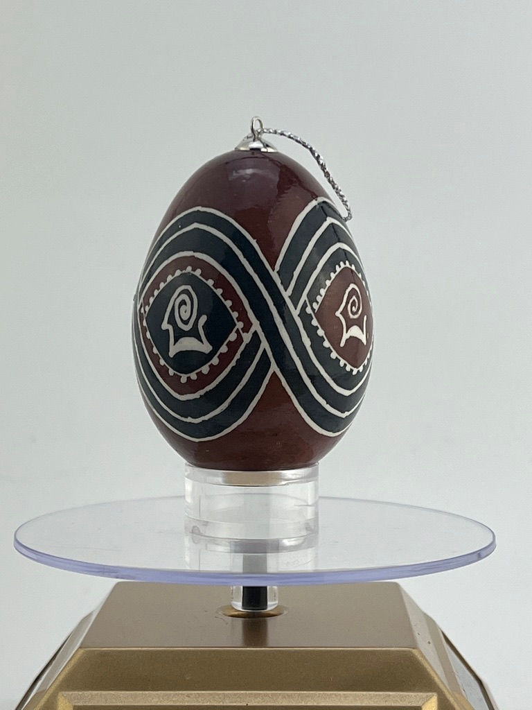 Thumbnail: P670- Pysanka Ornament  -  Trypillian Rams