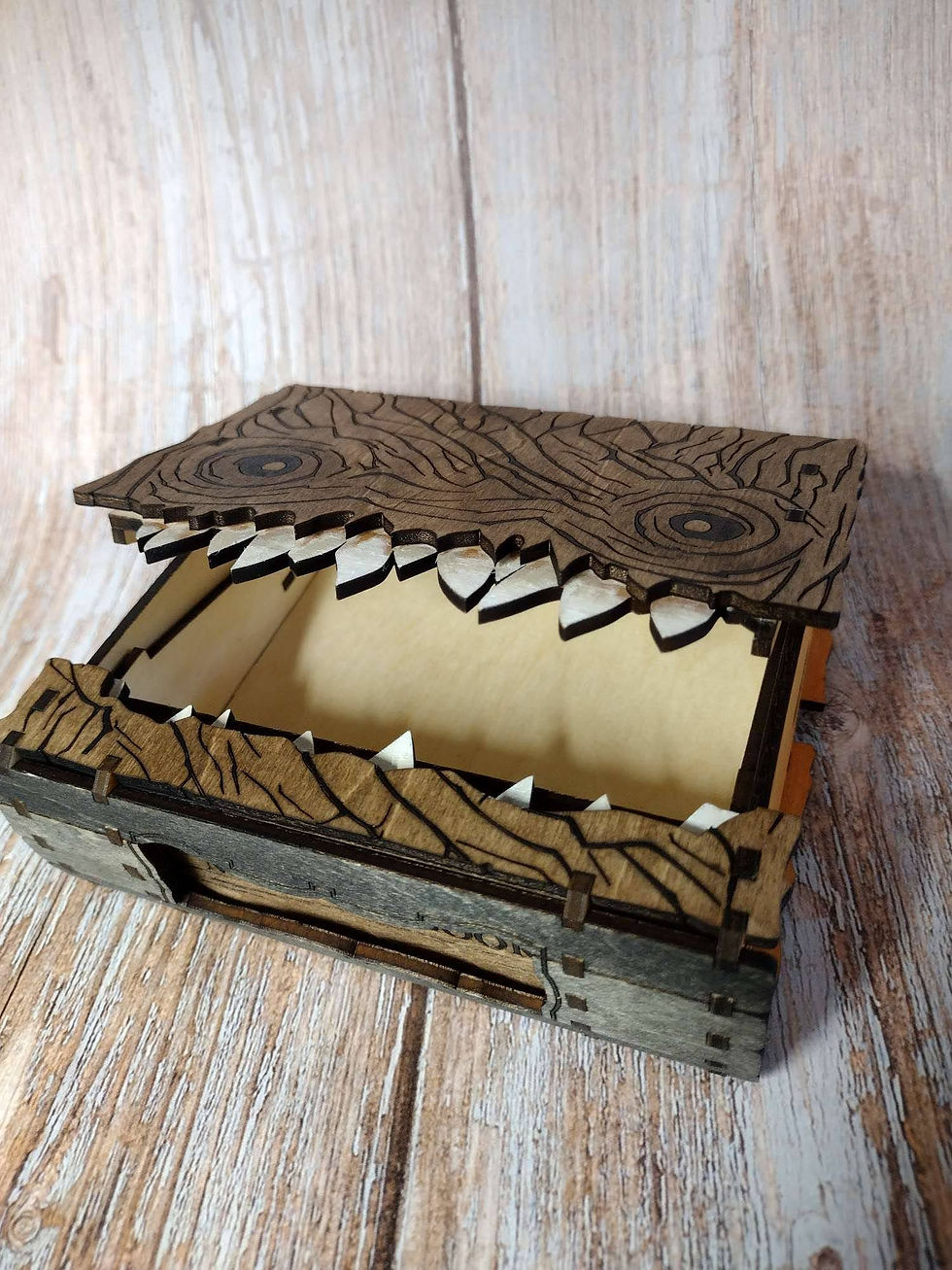 Monster book box with teeth