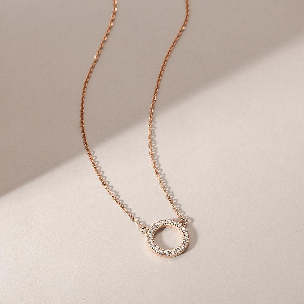 Thumbnail: Open Circle Pendant Necklace