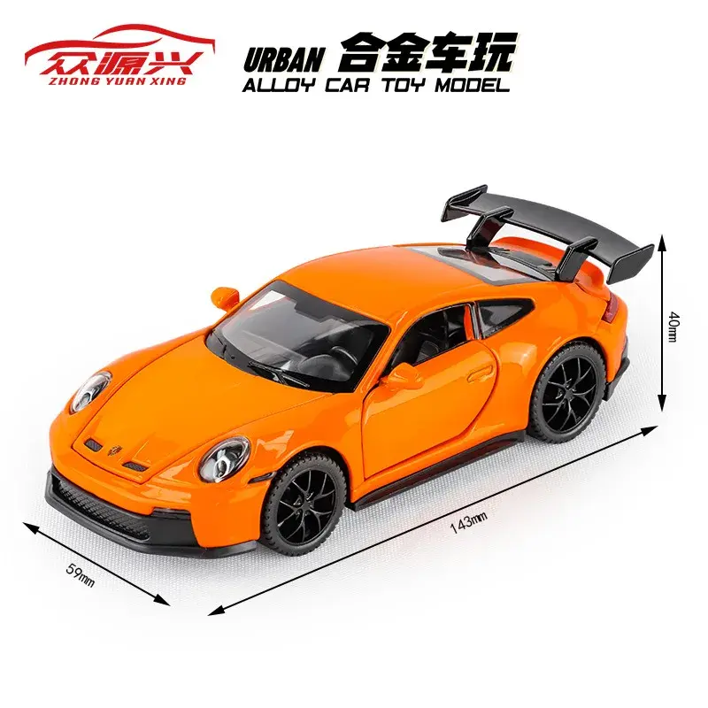 Thumbnail: 1:32 Porsche 911 GT3 High Simulation Diecast Metal Alloy Model car Sound Light P