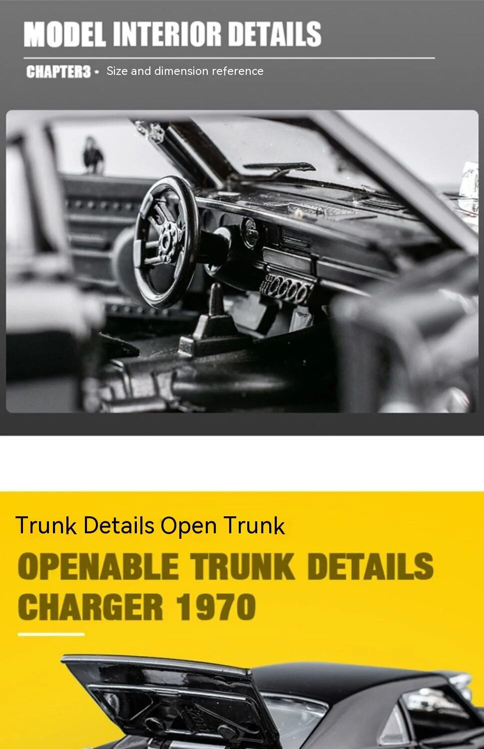 Thumbnail: 1:32 Scale CHARGER 1970 Alloy Diecast Model Car Pull Back Mini Vehicles Toys for