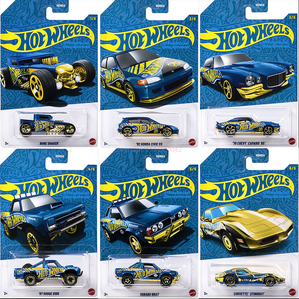 Thumbnail: Pre-Sale Hot Wheels Hdh54 1:64 Diecast Car Models Corvette Stingray Dodge D100 C