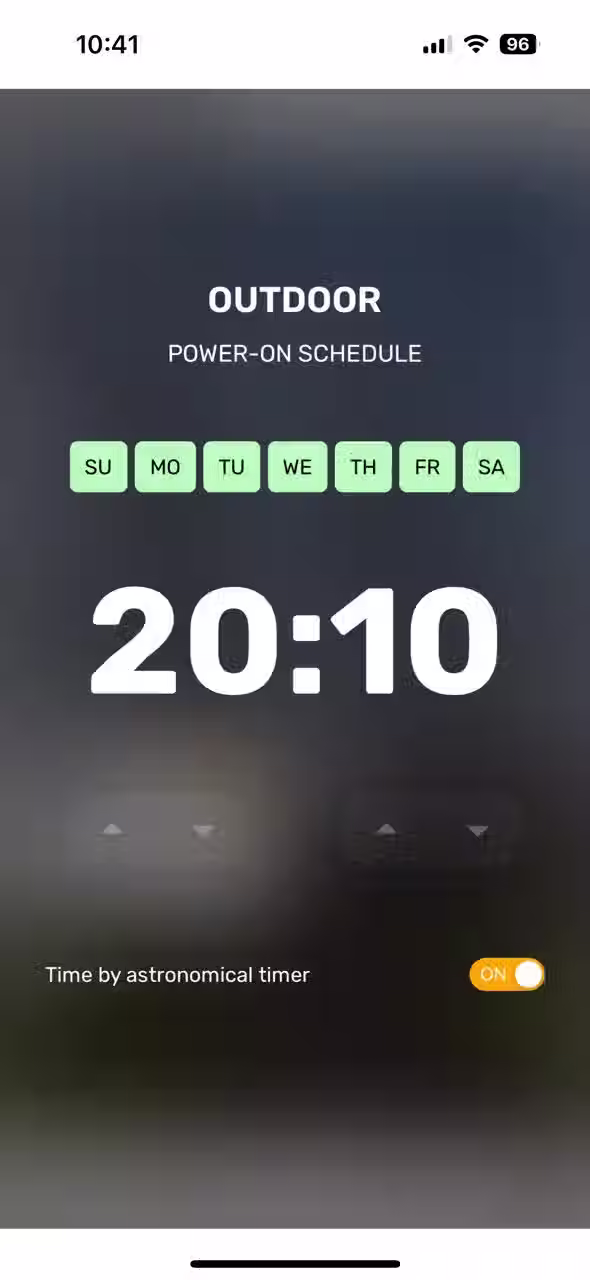 Scheduling option