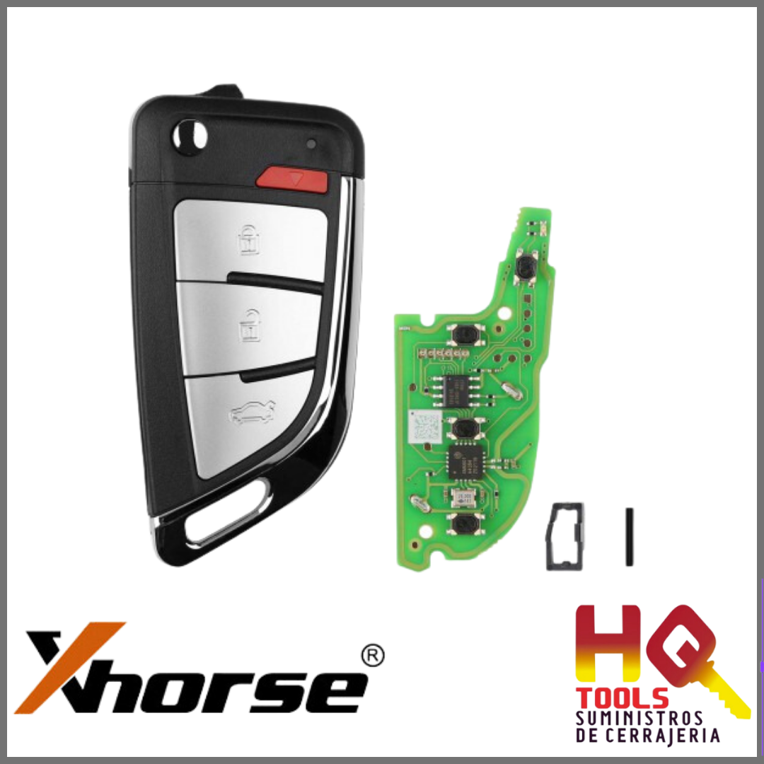 LLAVE CONTROL Xhorse WIRE PARA BMW  3+1 BOTONES  MOD:03  ABATIBLE