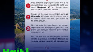 Digicel signale des difficultés de réparation sur la Nationale #1