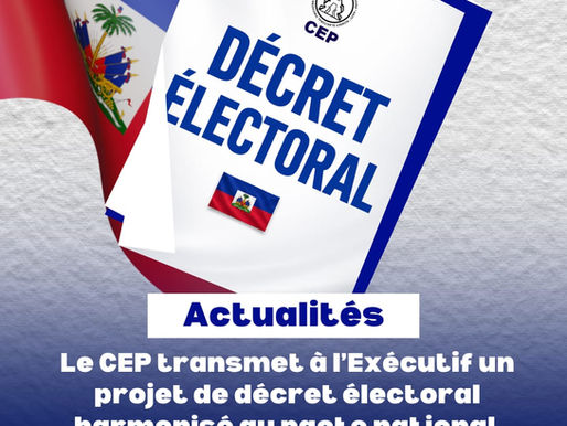 Le CEP transmet à l’Exécutif un projet de décret électoral harmonisé au pacte national