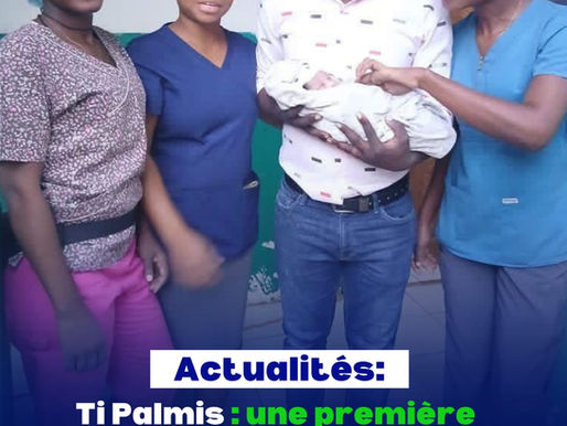 Ti Palmis : une première naissance dans le nouvel hôpital communautaire