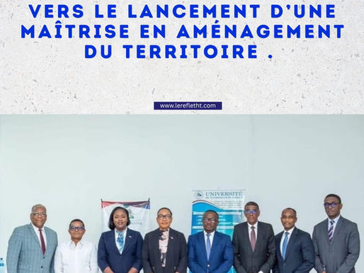 Vers le lancement d’une maîtrise en aménagement du territoire