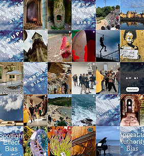 Screenshot Triptych Dialogue - Views From the Cave on Instagram by David Deighton