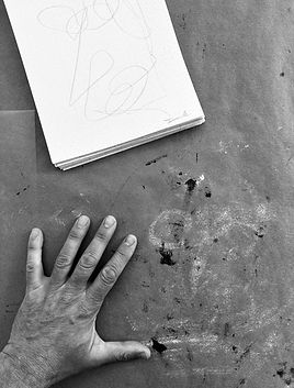 Hand and abstract drawings by David Deighton