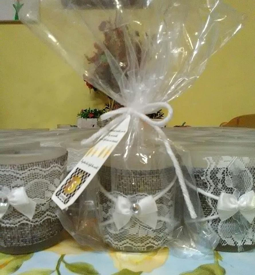 Thumbnail: Burlap Candle Favors & Centerpieces