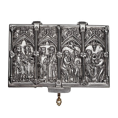 Cathedral Jewel Box with a Lock and Key