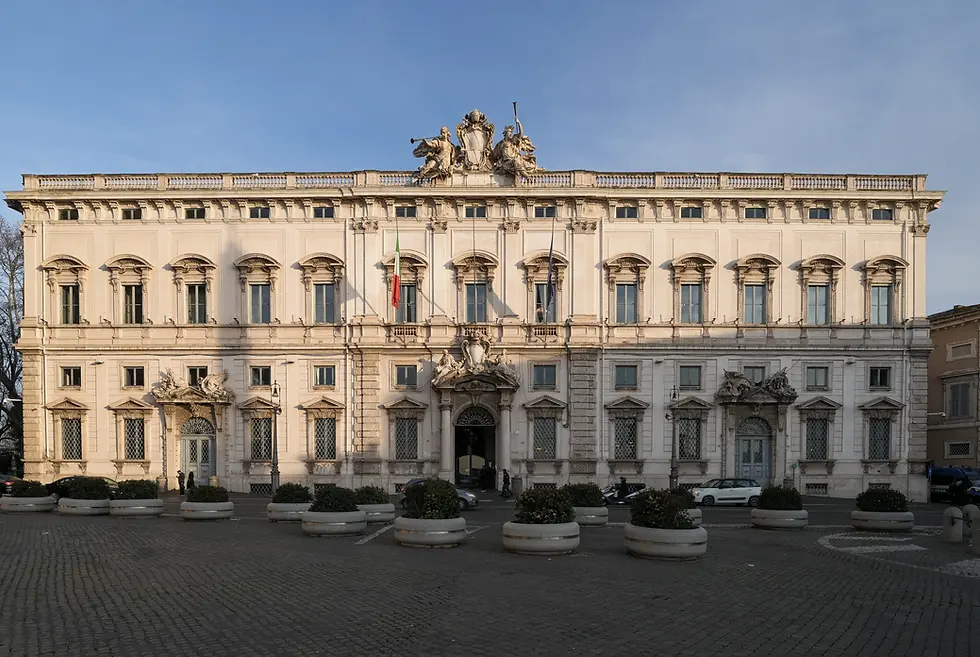 Imagem do Palazzo della Consulta Imagem do Palazzo della Consulta, palácio de Roma que abriga a sede da Suprema Corte desde 1955, na Itália | Crédito de Imagem: Monticiano / Wikimedia Commons