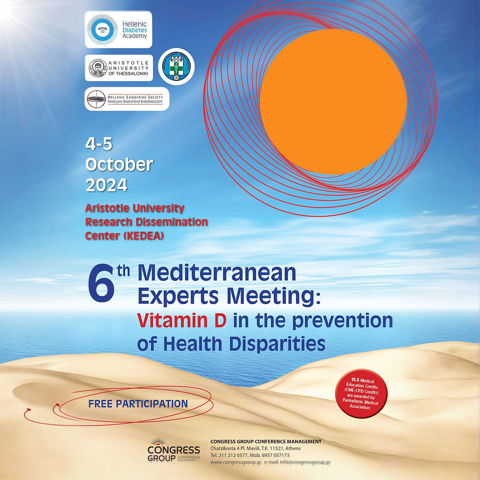 6th Mediterranean Experts Meeting: Vitamin D in the prevention of Health Disparities