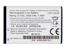 2000mAh/7.4Wh Battery for Garmin Montana 650 650T 600 VIRB GPS Handhelds