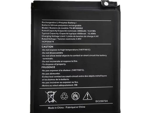 4000mAh TN-BP4000N2 Replacement Battery for Nokia C300 N155DL