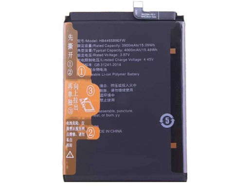 4000mAh HB446589EFW Replacement Battery for Huawei Nova 10z CHA-AL80