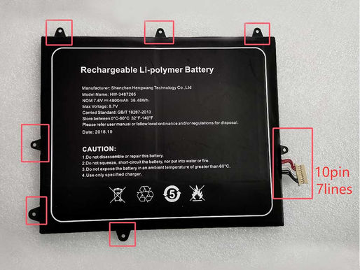 4800mAh HW-3487265 Replacement Battery for Trekstor Primebook C11