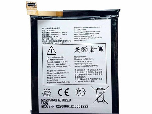 2900mAh TLp029C1 Replacement Battery for Alcatel A30 Fierce A30 Plus