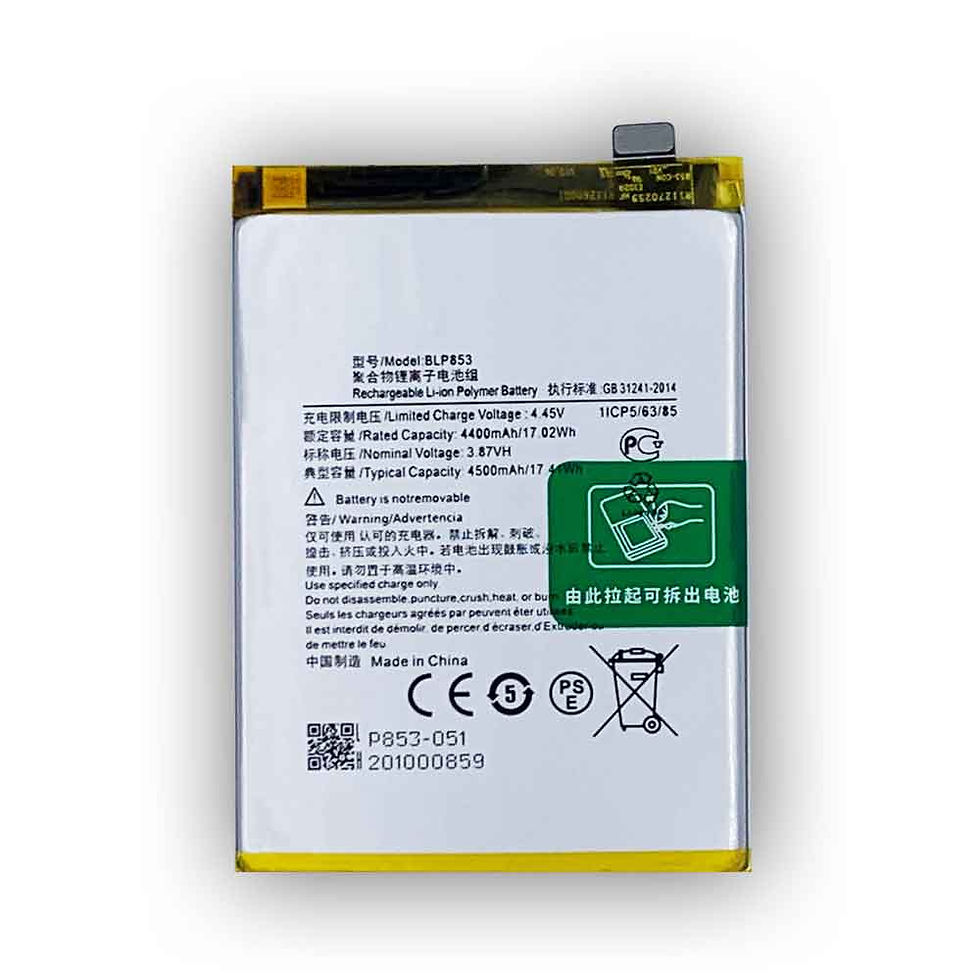 4400mAh/17.02WH BLP853 Replacement Battery for OPPO Reno 4 4G