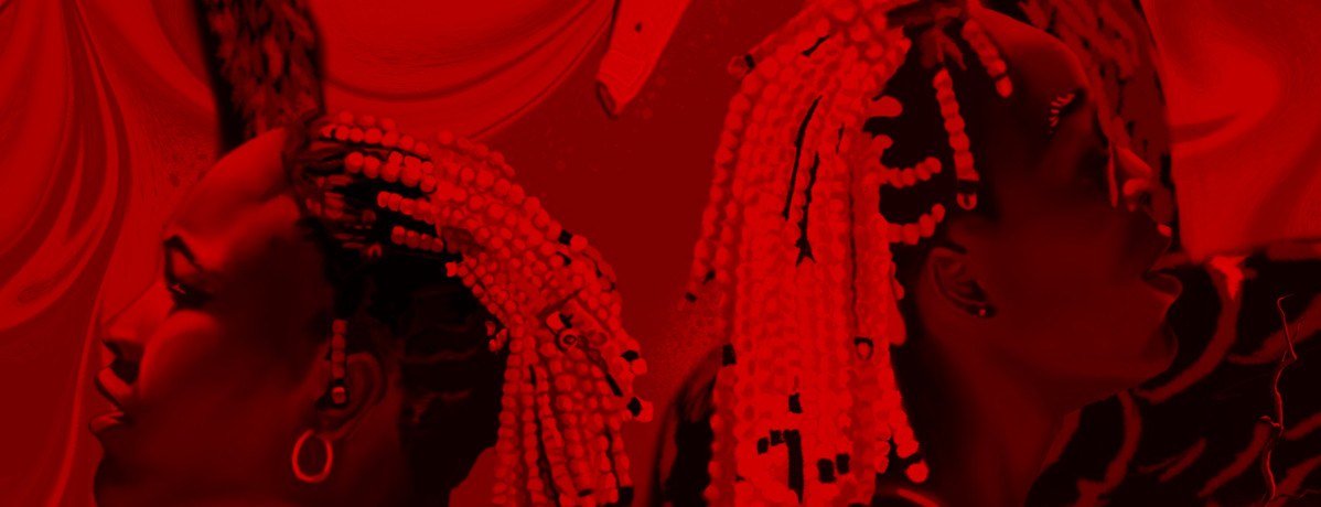 Black Swans - Williams Sister Red Art