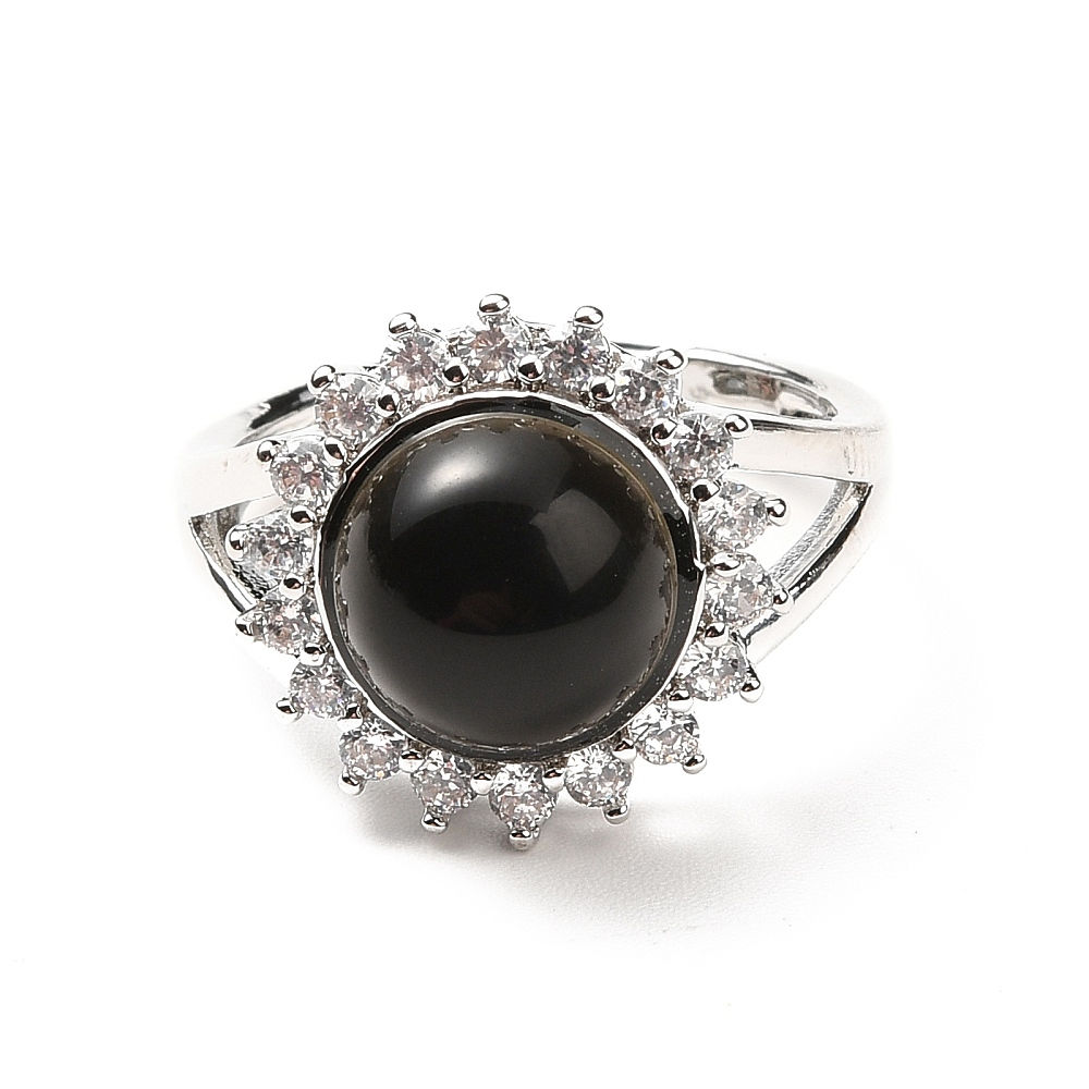 Obsidian Ring - Adjustable
