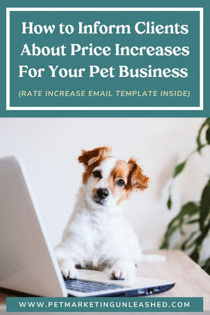 How to Inform Clients About Price Increases For Your Pet Business (Email Template Inside)