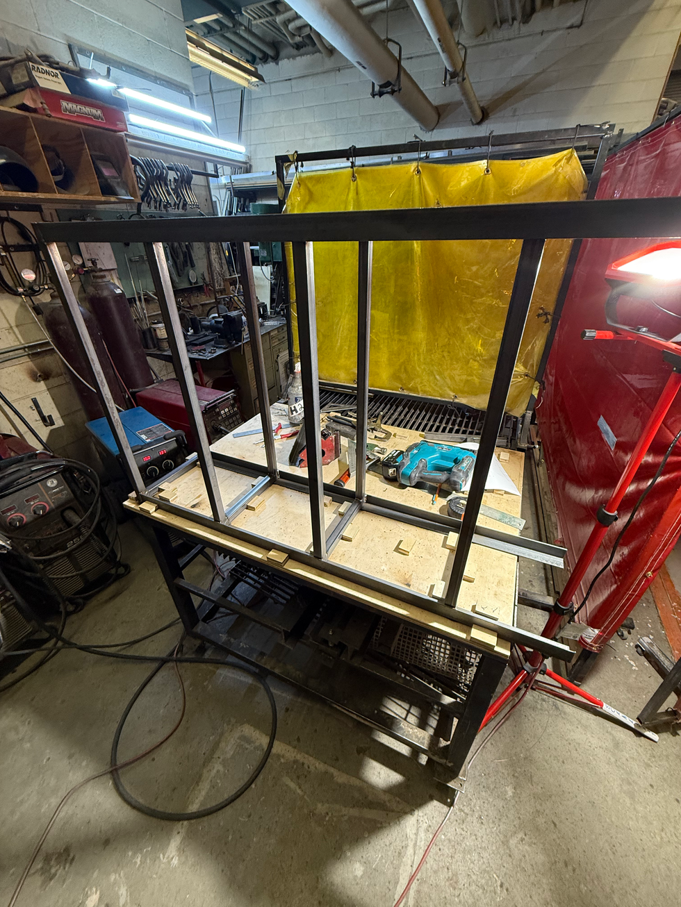 Welding Shelvs to legs