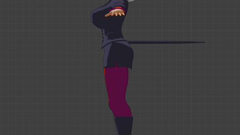 Fully developed_Main Outfit_side profile