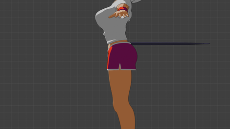 Fully developed_Second Outfit_side profile