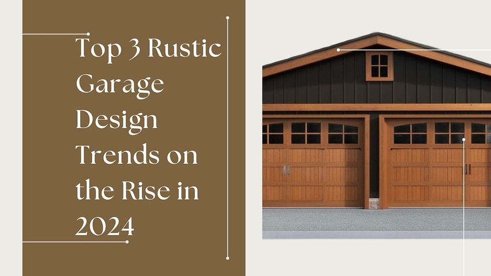 Top 3 Rustic Garage Design Trends on the Rise in 2024