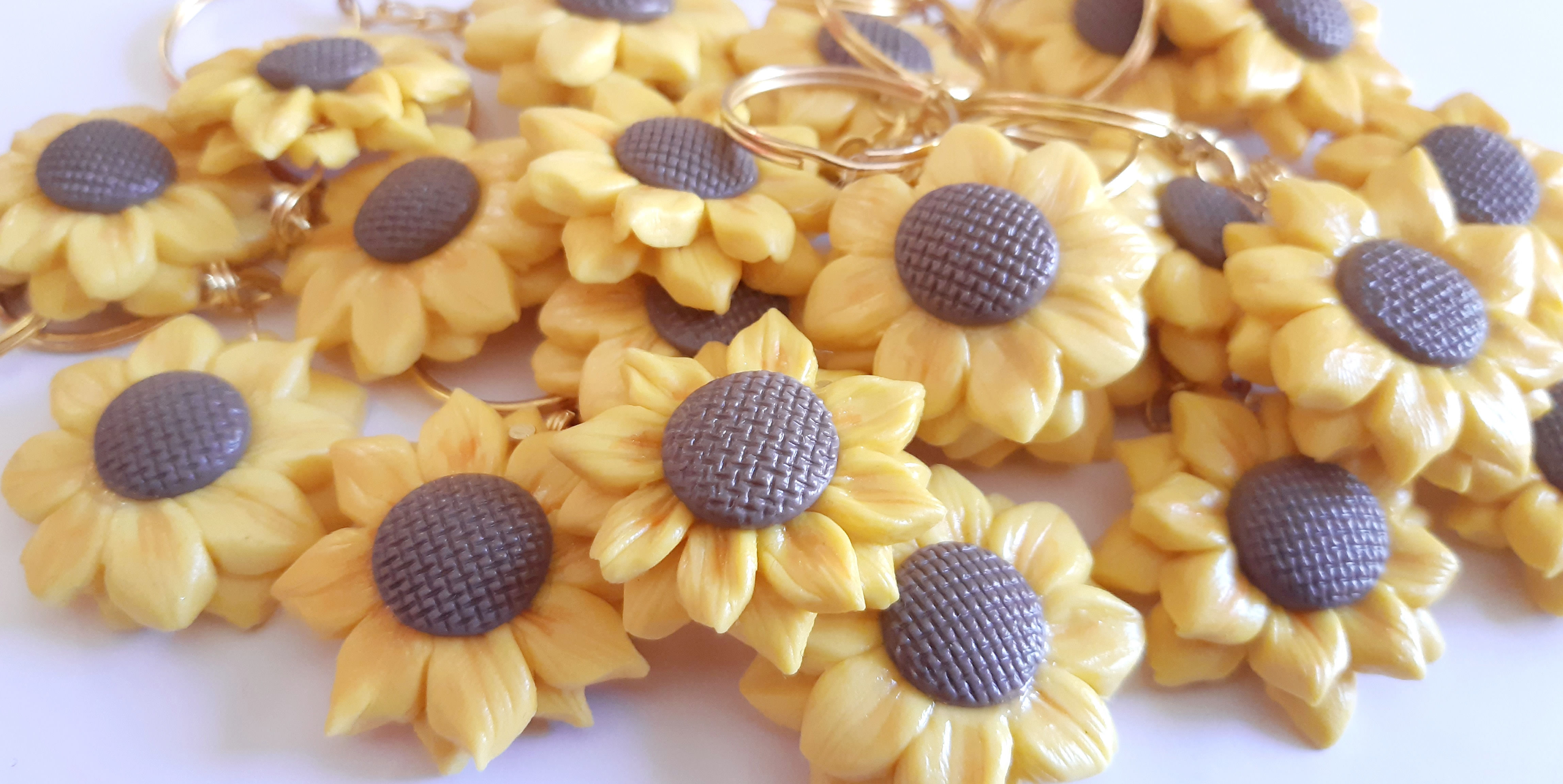Paquete de 50 Llaveros de Girasol