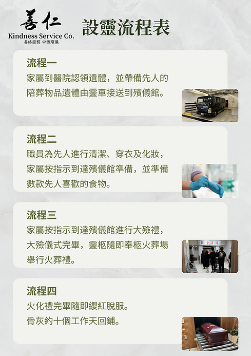 道教六師設靈服務流程