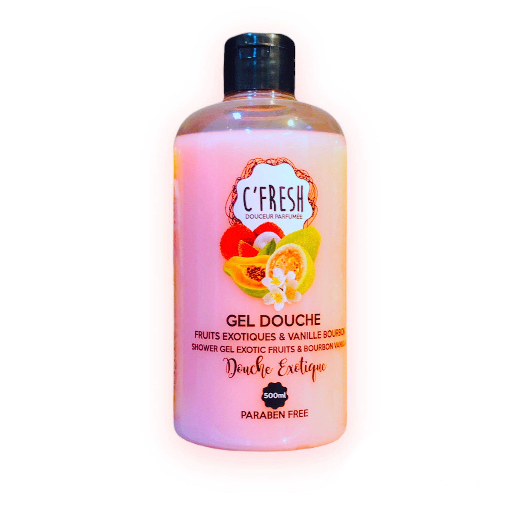 C fresh gel douche fruits exotiques & vanille 500 ml