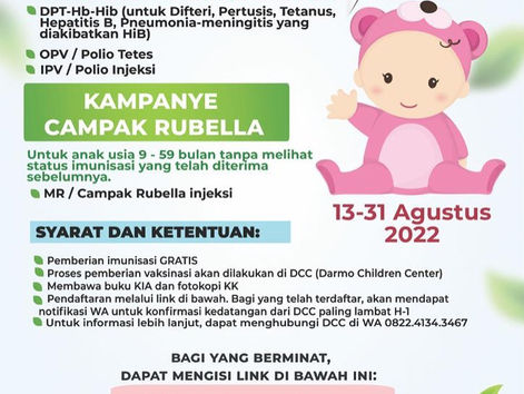 Rumah Sakit Darmo Laksanakan Imunisasi Program BIAN (Bulan Imunisasi Anak Nasional)