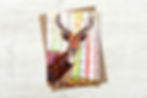 Thumbnail: Pack of 6 winter woodland wildlife fine art cards