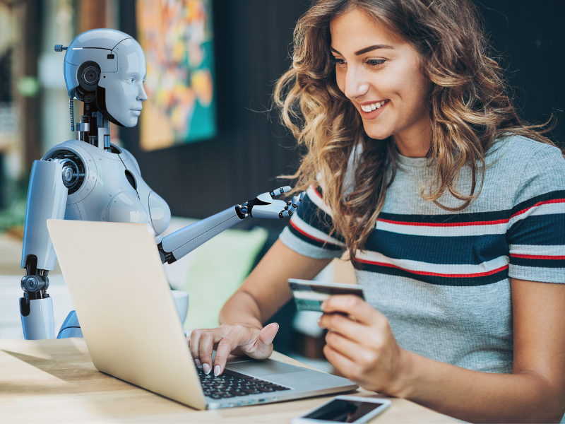 AI helping online shopper