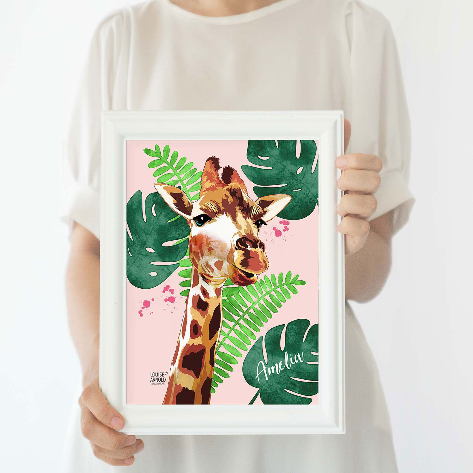 Personalised wildlife fine art print