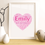 Thumbnail: Personalised Word Cloud Art Print - Heart shape