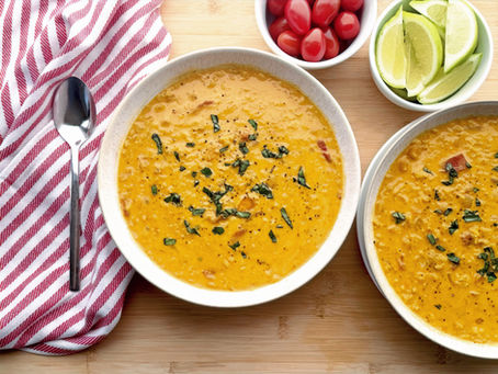 Creamy One-Pot Dairy-Free Curry Red Lentil Soup