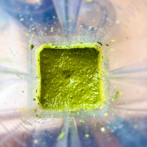 fully blended pesto