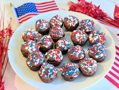 4th of July brownies