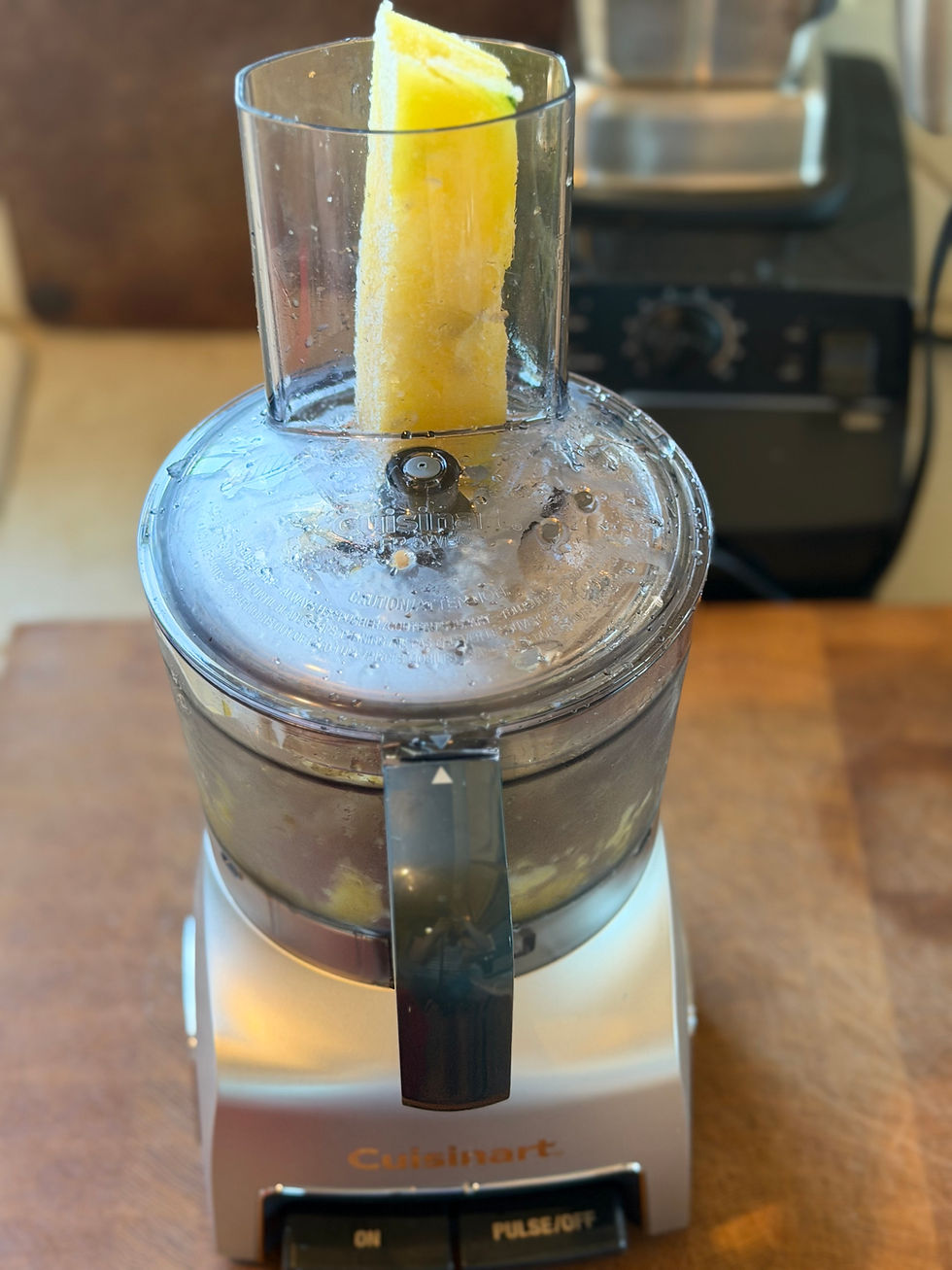 Watermelon baton in food processor