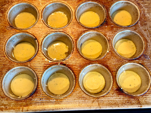 oil in muffin tins