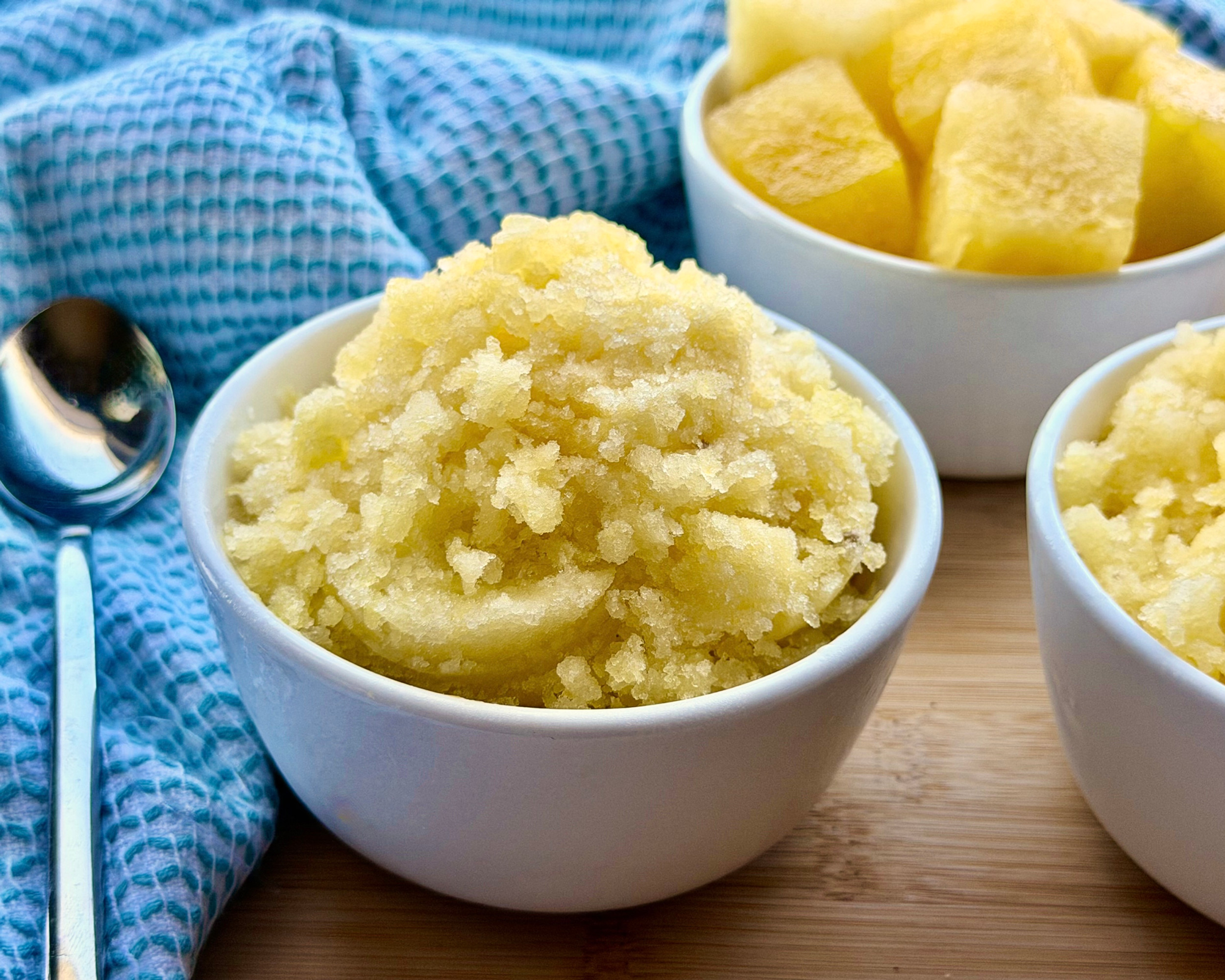 Watermelon shaved ice in a bowl